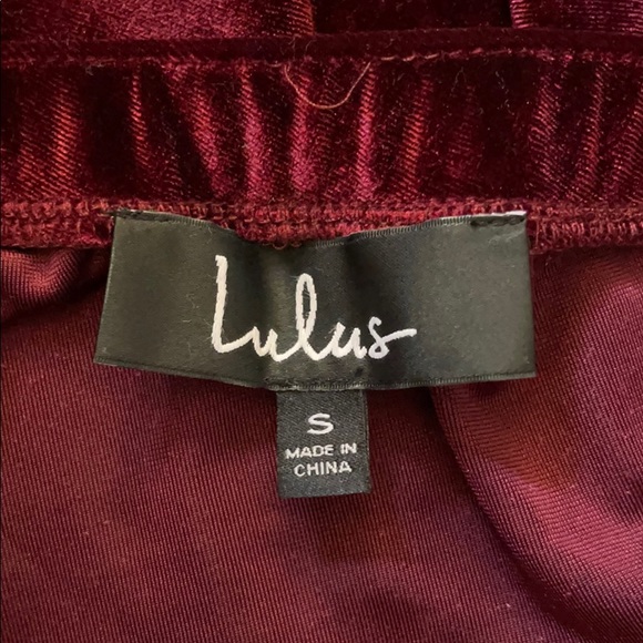 Lulu’s Crushed Velvet Mini Skirt - Picture 5 of 6